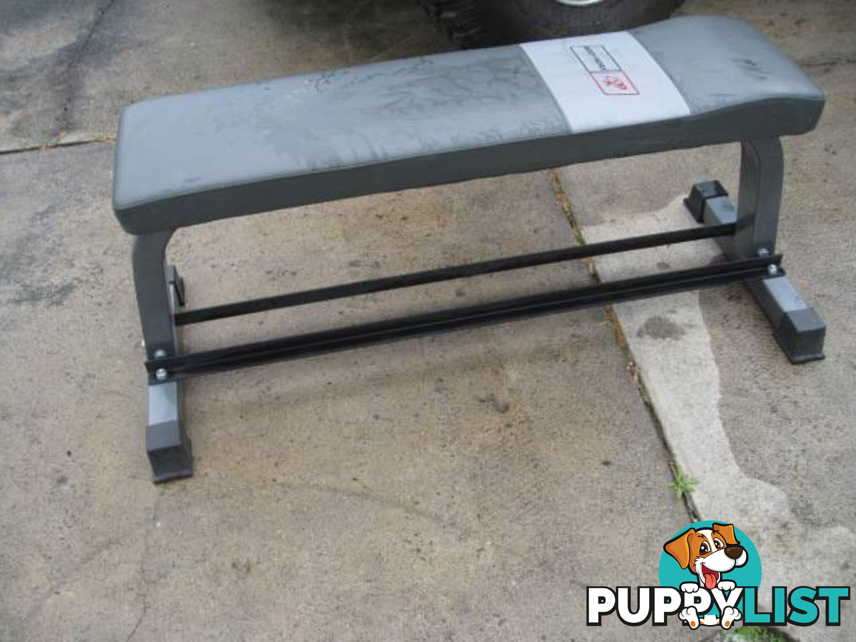 Bodyworx Flat Bench with Dumbbell Rack