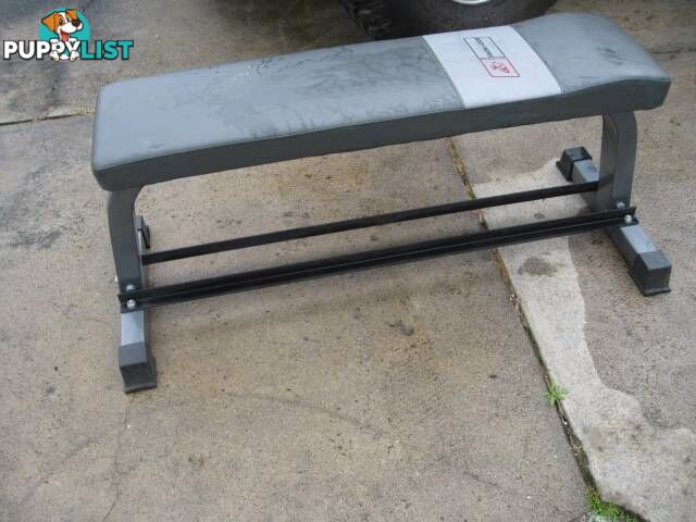 Bodyworx Flat Bench with Dumbbell Rack