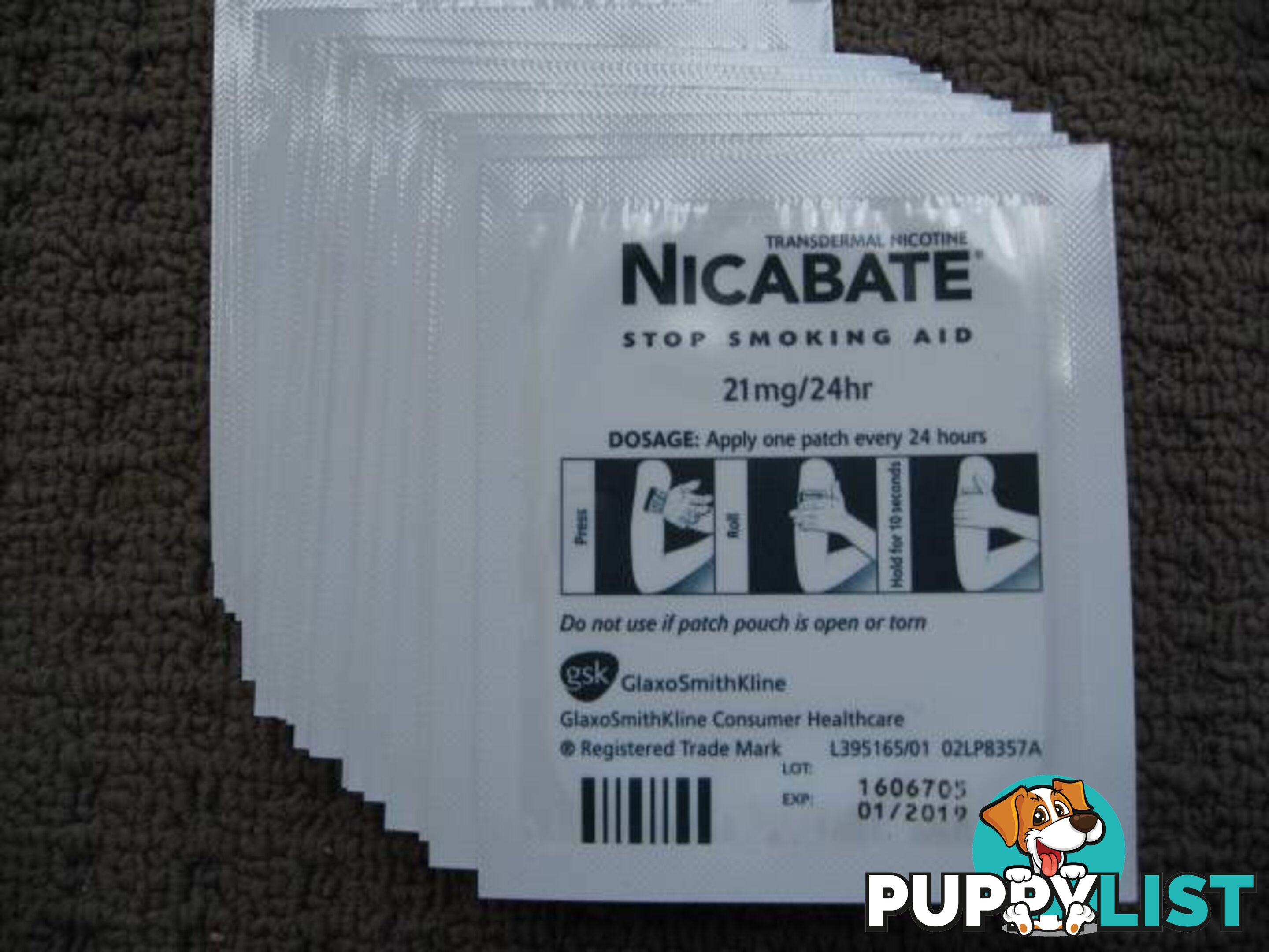 Nicabate - P Patch 21mg - Stop Smoking Aid - Help Manage Cravings