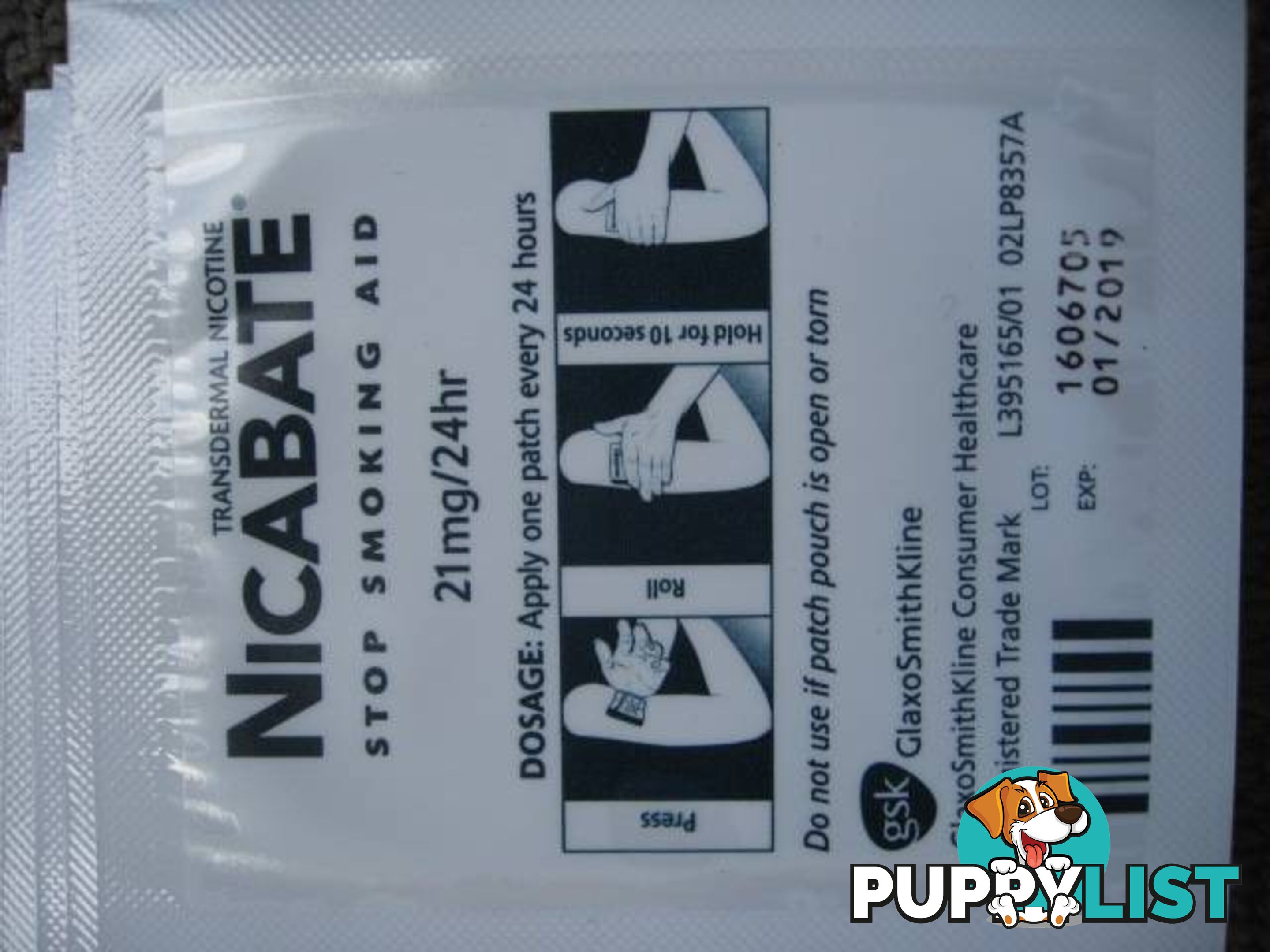 Nicabate - P Patch 21mg - Stop Smoking Aid - Help Manage Cravings