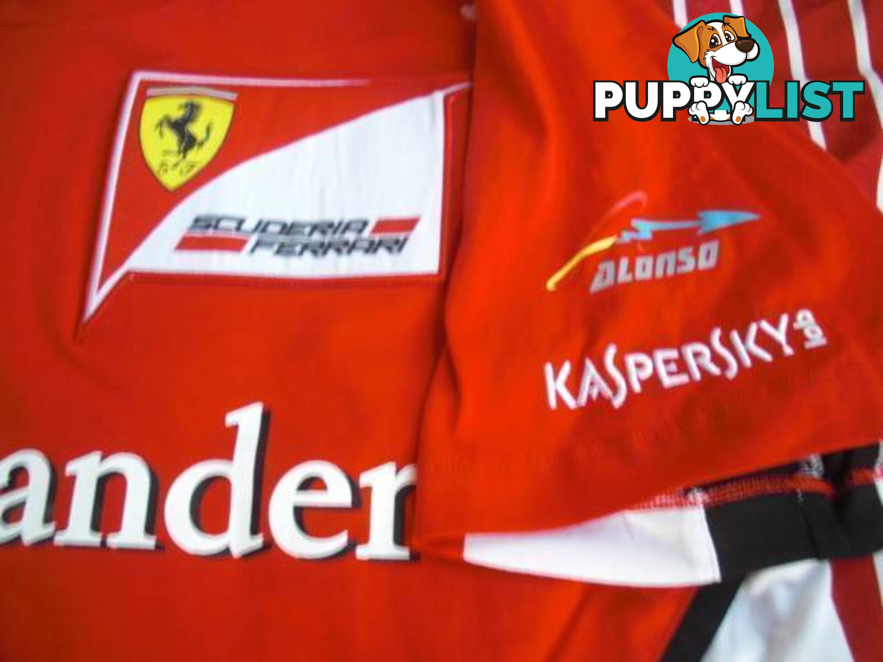 NEW SCUDERIA FERRARI F1 L/S PUMA SHIRT MENS SIZE LARGE