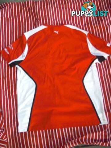 NEW SCUDERIA FERRARI F1 L/S PUMA SHIRT MENS SIZE LARGE