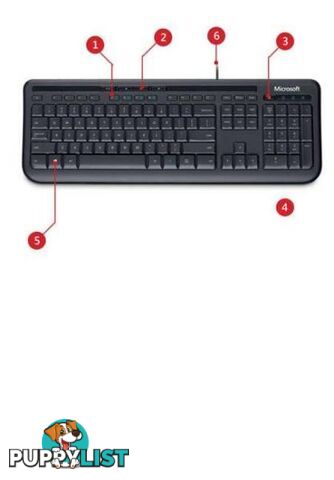 Microsoft 600 Wired Keyboard and Mouse Combo for Desktop Laptop O