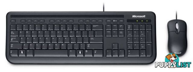 Microsoft 600 Wired Keyboard and Mouse Combo for Desktop Laptop O