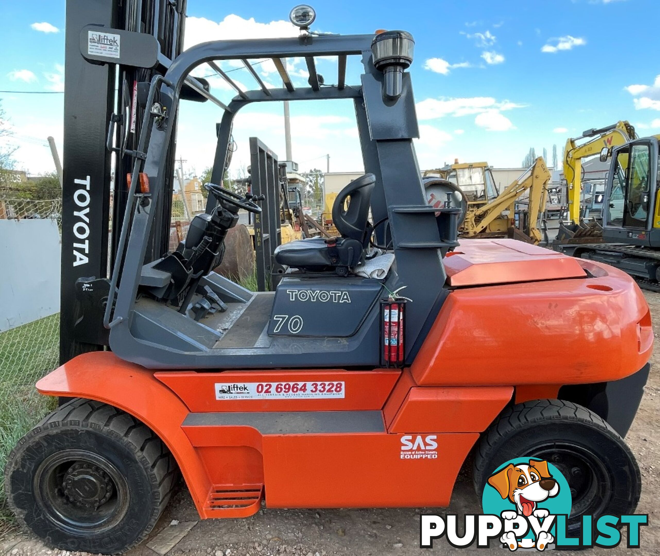 Used Toyota 7.0TON Forklift For Sale