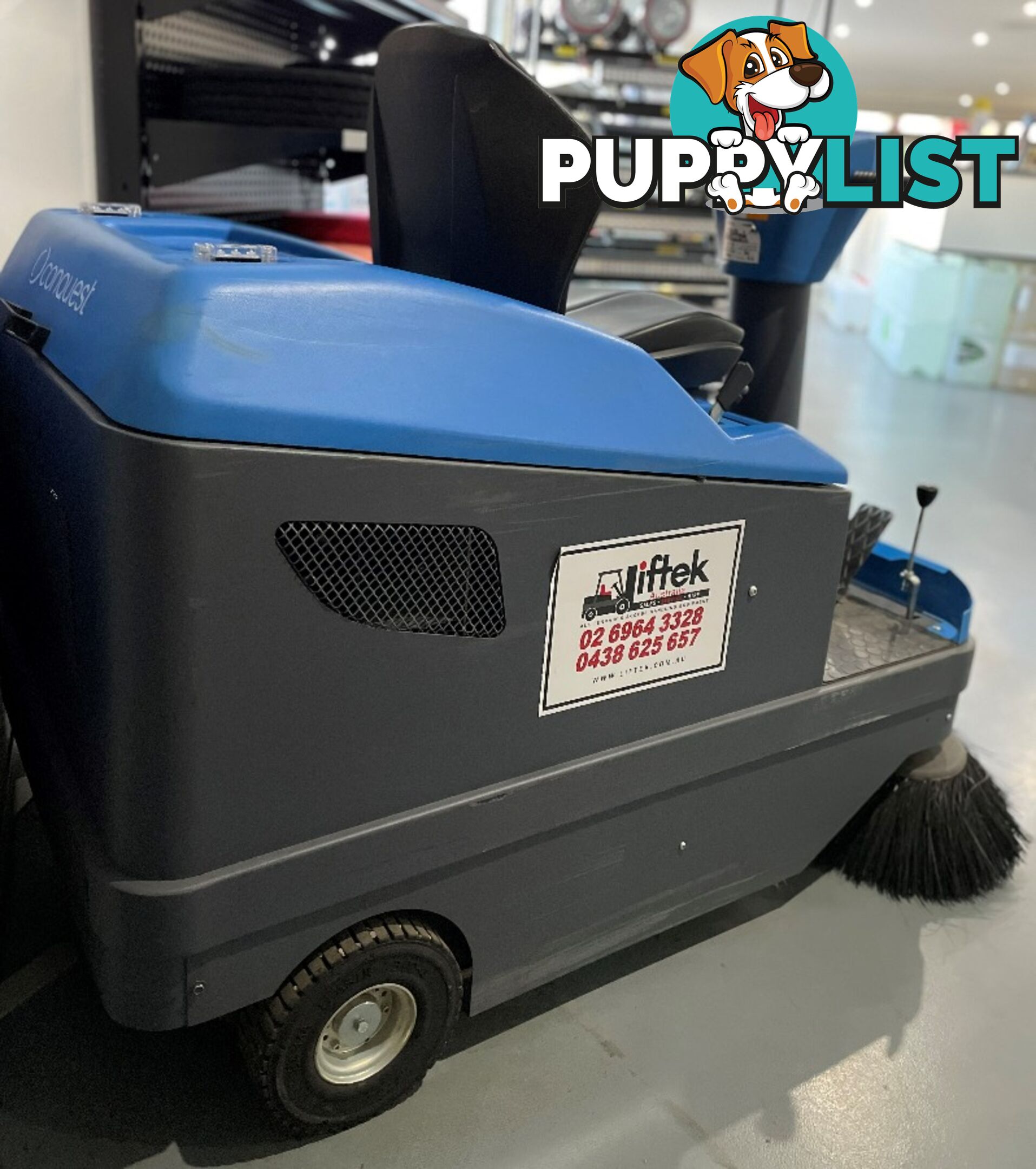 Used Conquest Ride On Floor Sweeper