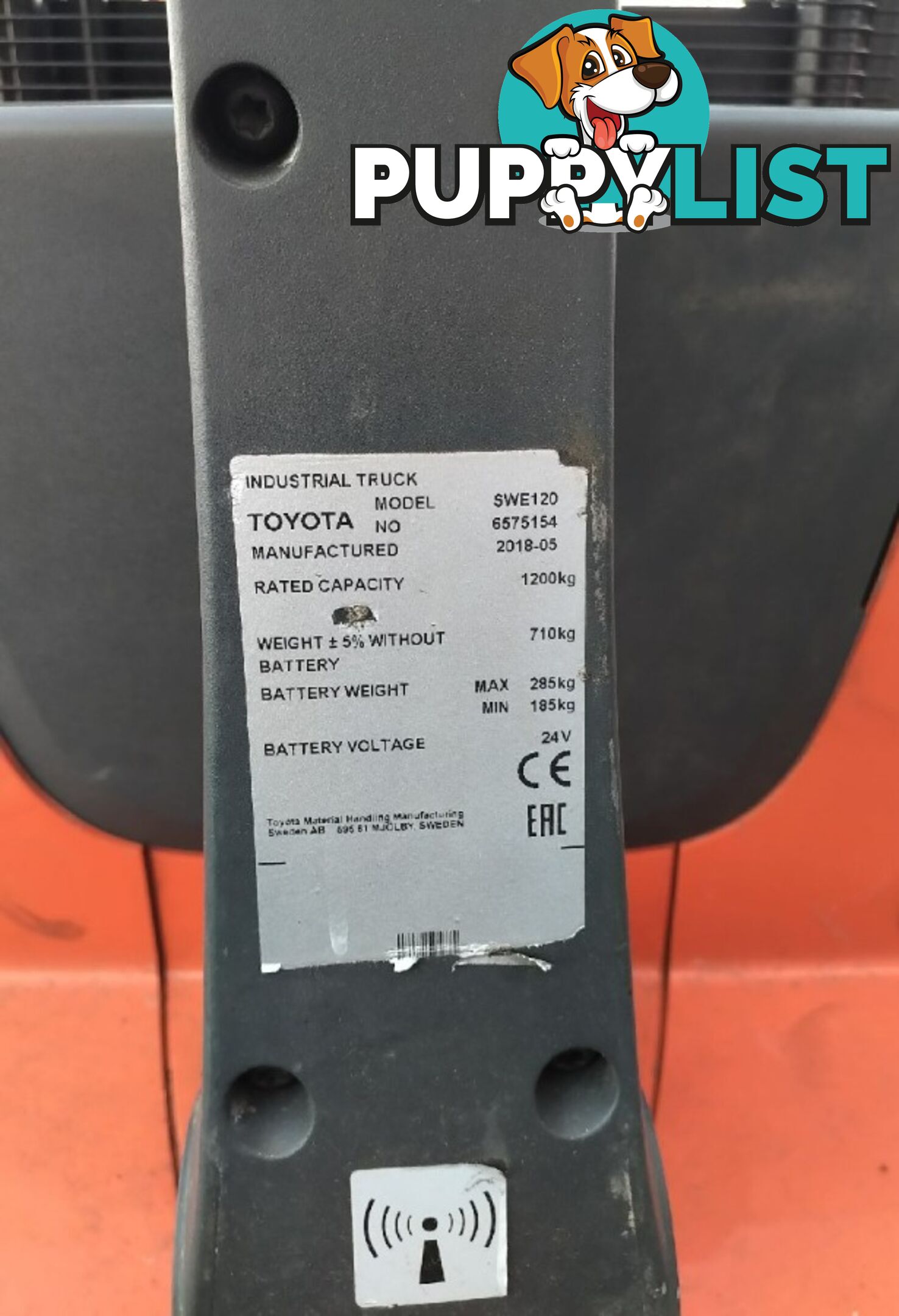 Used Toyota 1.2TON Electric Walkie Stacker