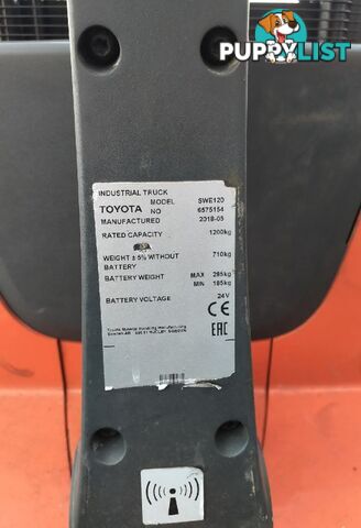 Used Toyota 1.2TON Electric Walkie Stacker