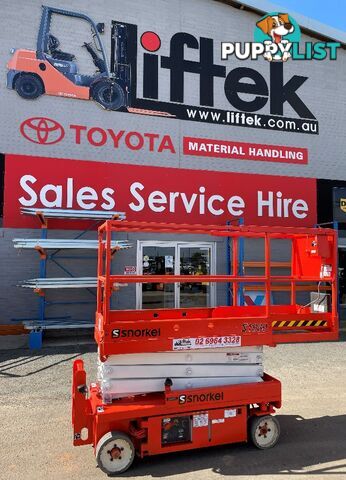 SNORKEL S1930 SCISSOR LIFT AND TRAILER PACKAGE