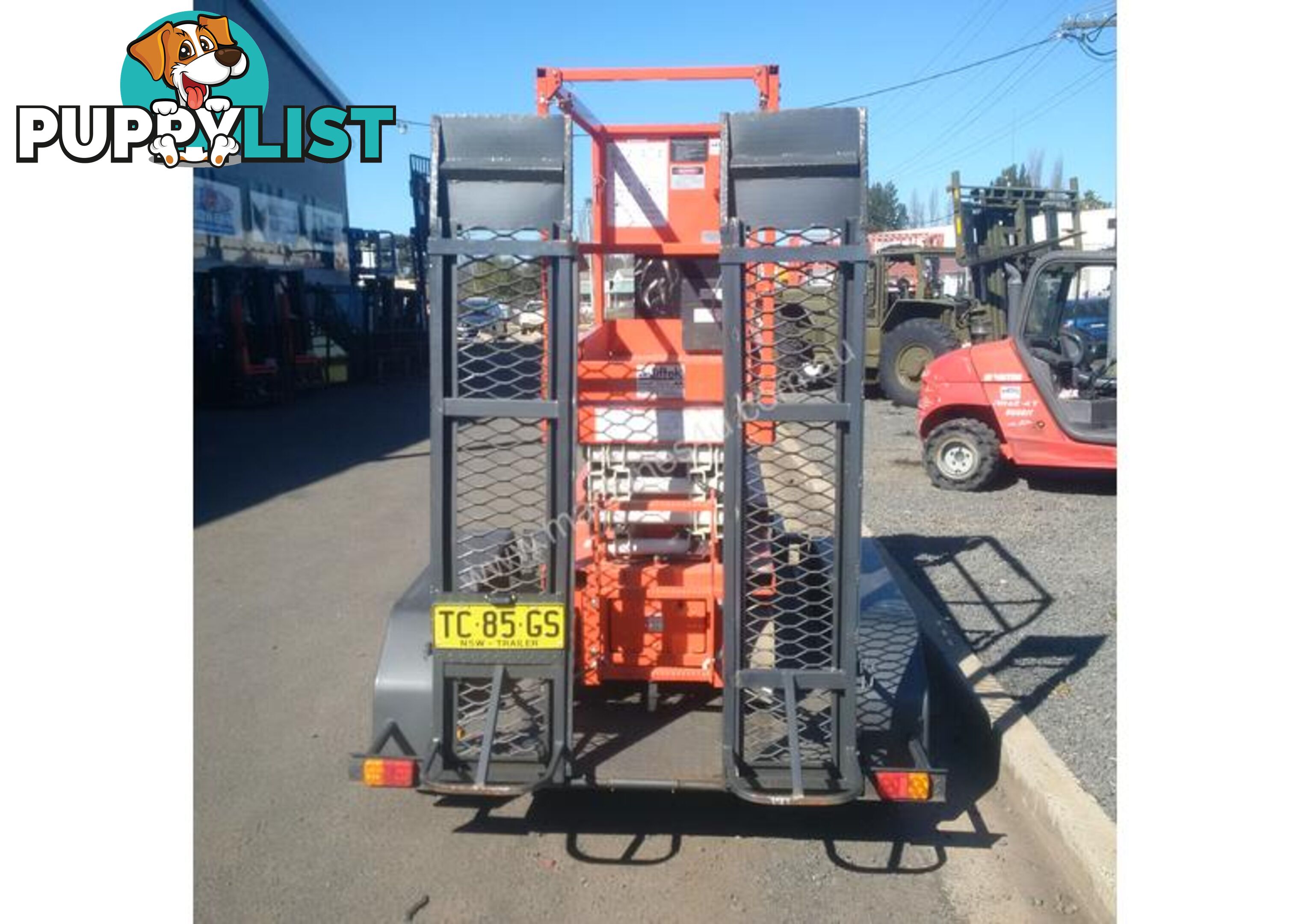 SNORKEL S1930 SCISSOR LIFT AND TRAILER PACKAGE