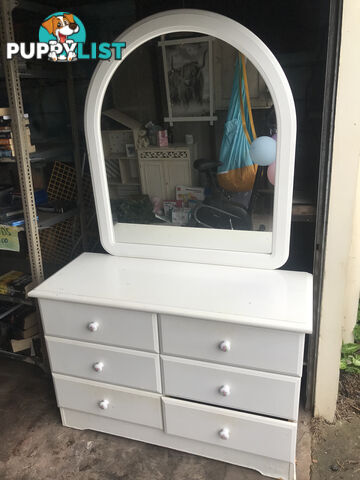 Dresser with mirror