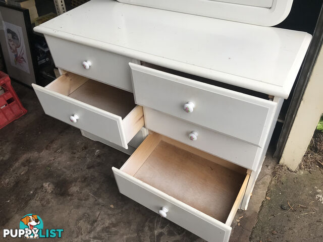 Dresser with mirror