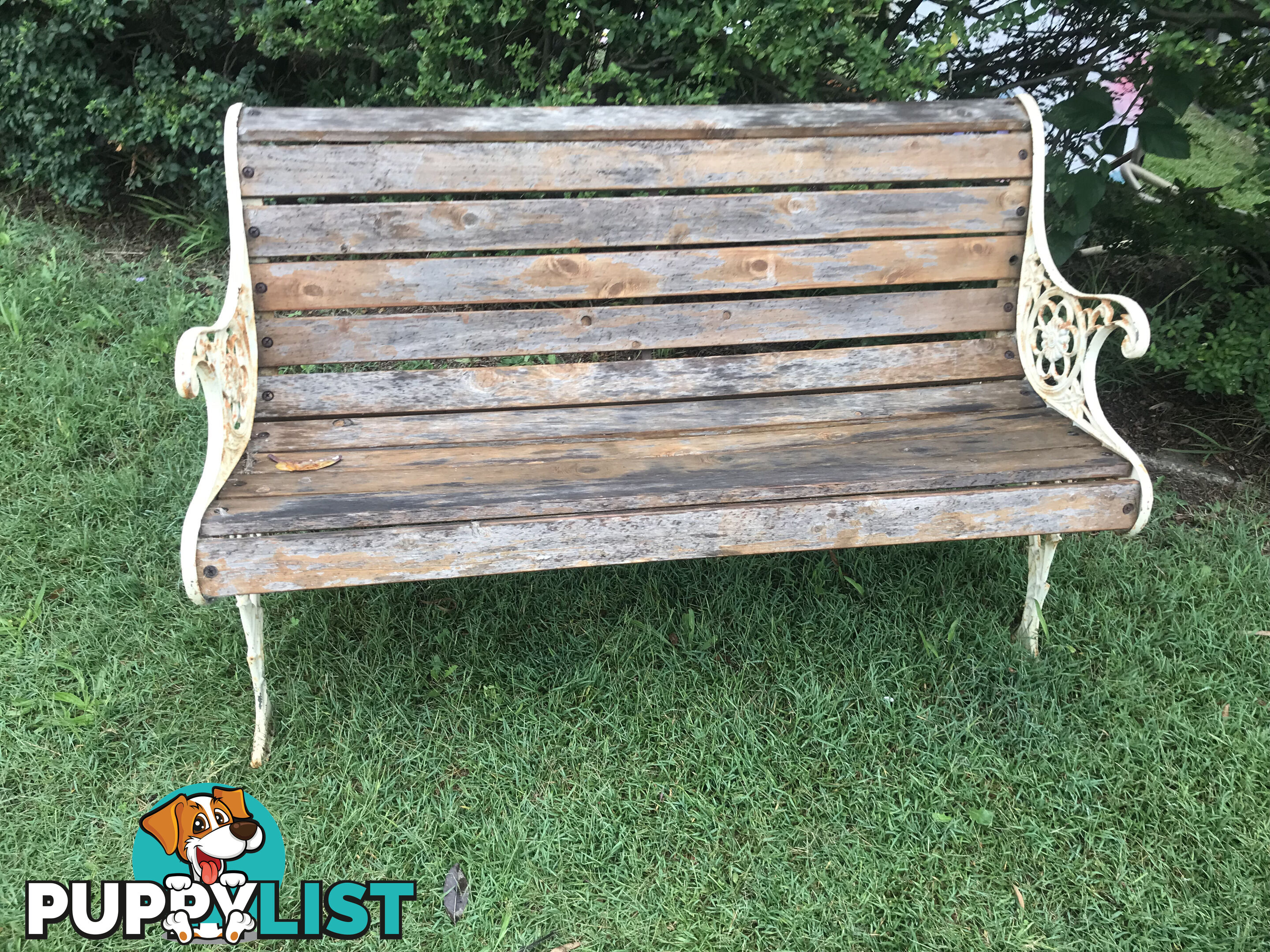 Vintage Outdoor Table and Benches x 2