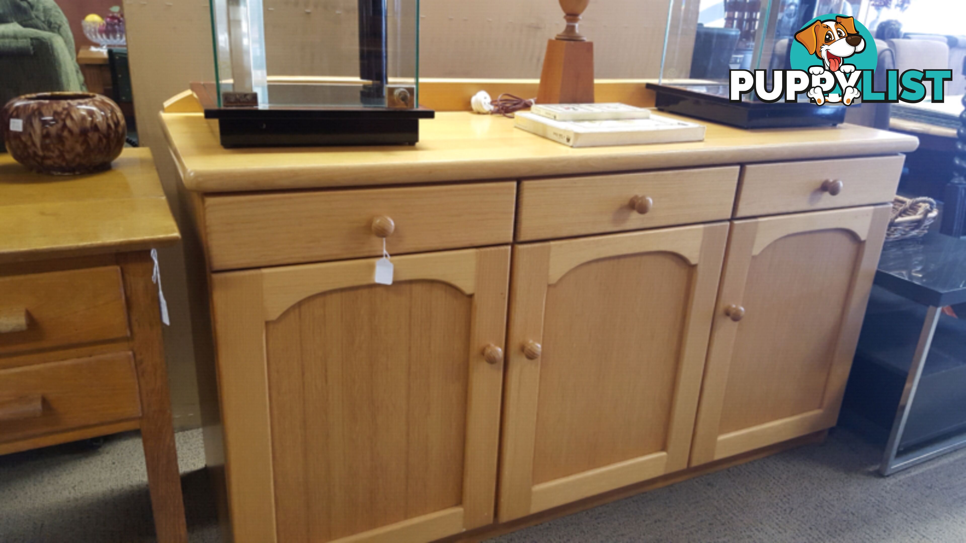 Solid Oak Sideboard $345