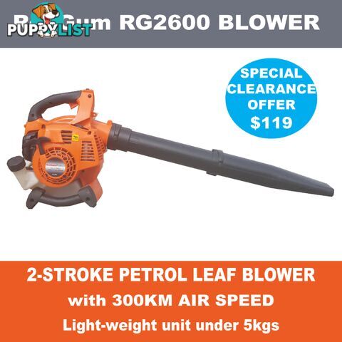 PETROL LEAF BLOWER - WAREHOUSE CLEARANCE Brand new! Low price $119 - Save $130!