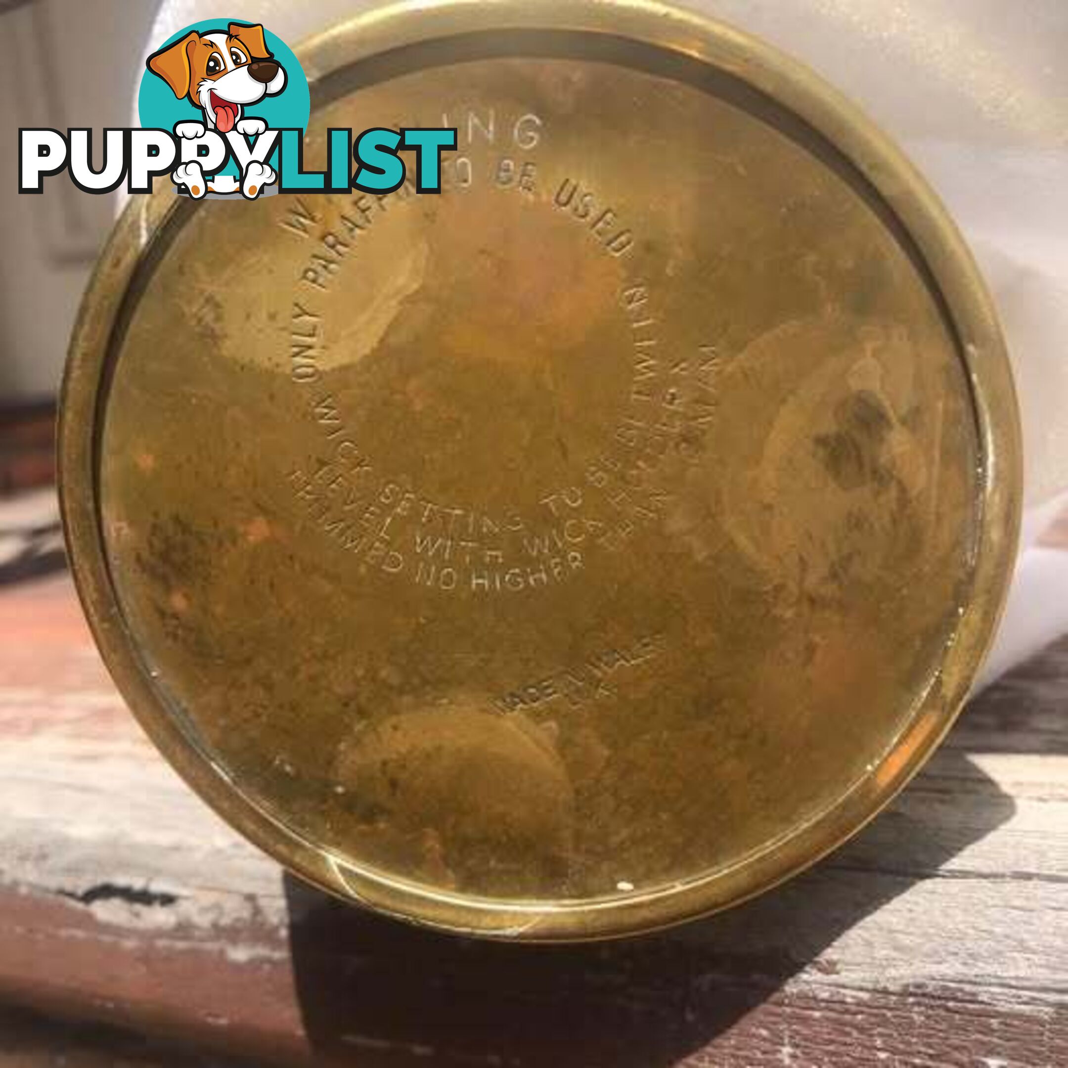 Vintage Solid Brass British Coal Mining Lamp – Original Welsh Davy Safety Lamp