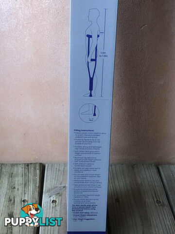 CRUTCHES (new) - Wagner, Aluminium, Under Arm, Size M