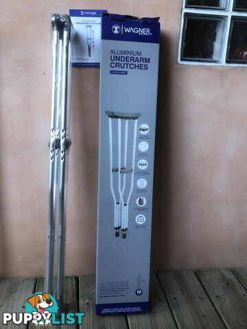 CRUTCHES (new) - Wagner, Aluminium, Under Arm, Size M