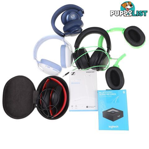 7 x Assorted Headphones. Contains SENNHEISER, RAZER, JBL. Products as pictu