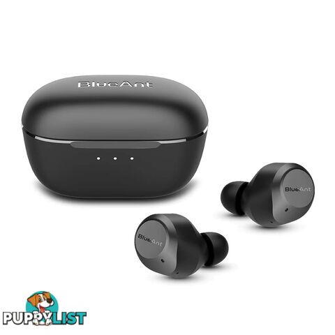 BLUEANT Pump Air Pro Active Noise Cancelling Bluetooth Earbuds, Black, PUMP