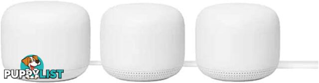 GOOGLE Nest WiFi Router and 2 Points (Snow) - AU/NZ Model. NB: Minor Use, T