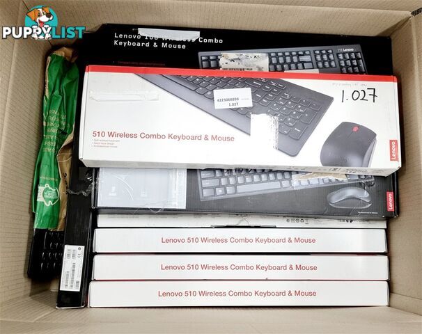 Box of USED/UNTESTED Lenovo Accessories