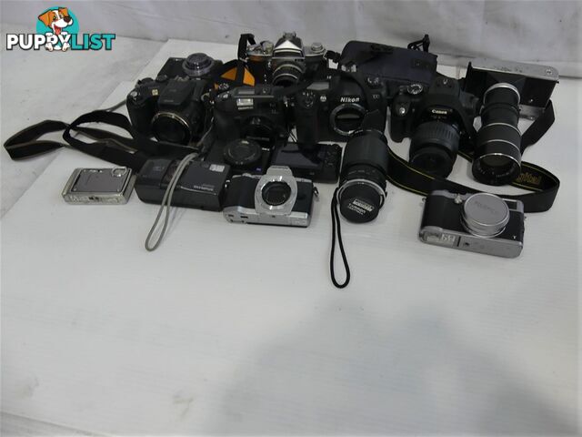 Bulk lot of Assorted of 13 Camera