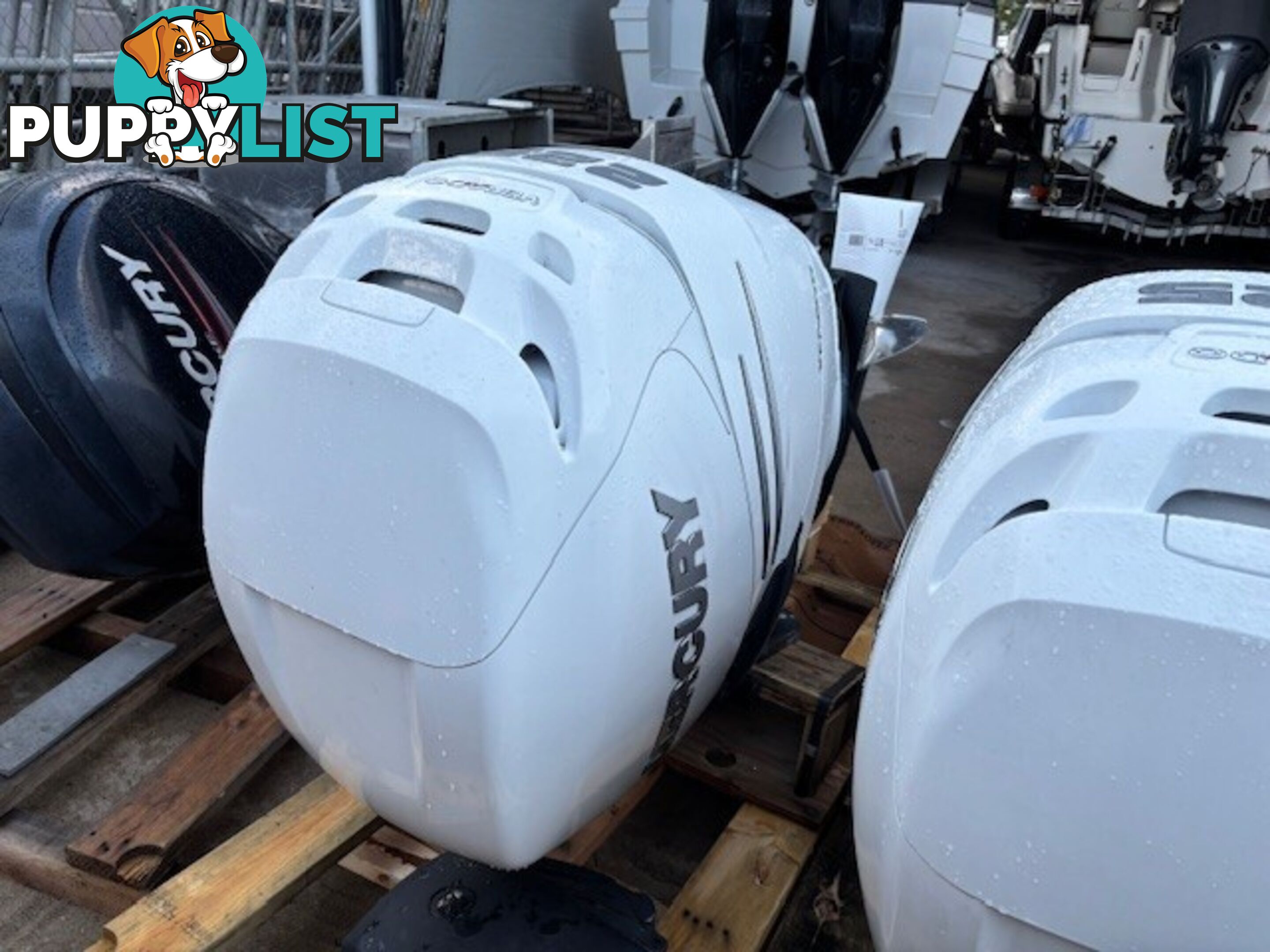 2 x Mercury 225 HP L6 Verado Outboards complete with all rigging and steering