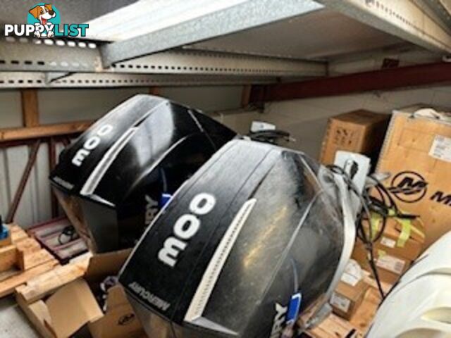 2 x 300 HP V8 Mercury AMS Verado Outboards 2020 model