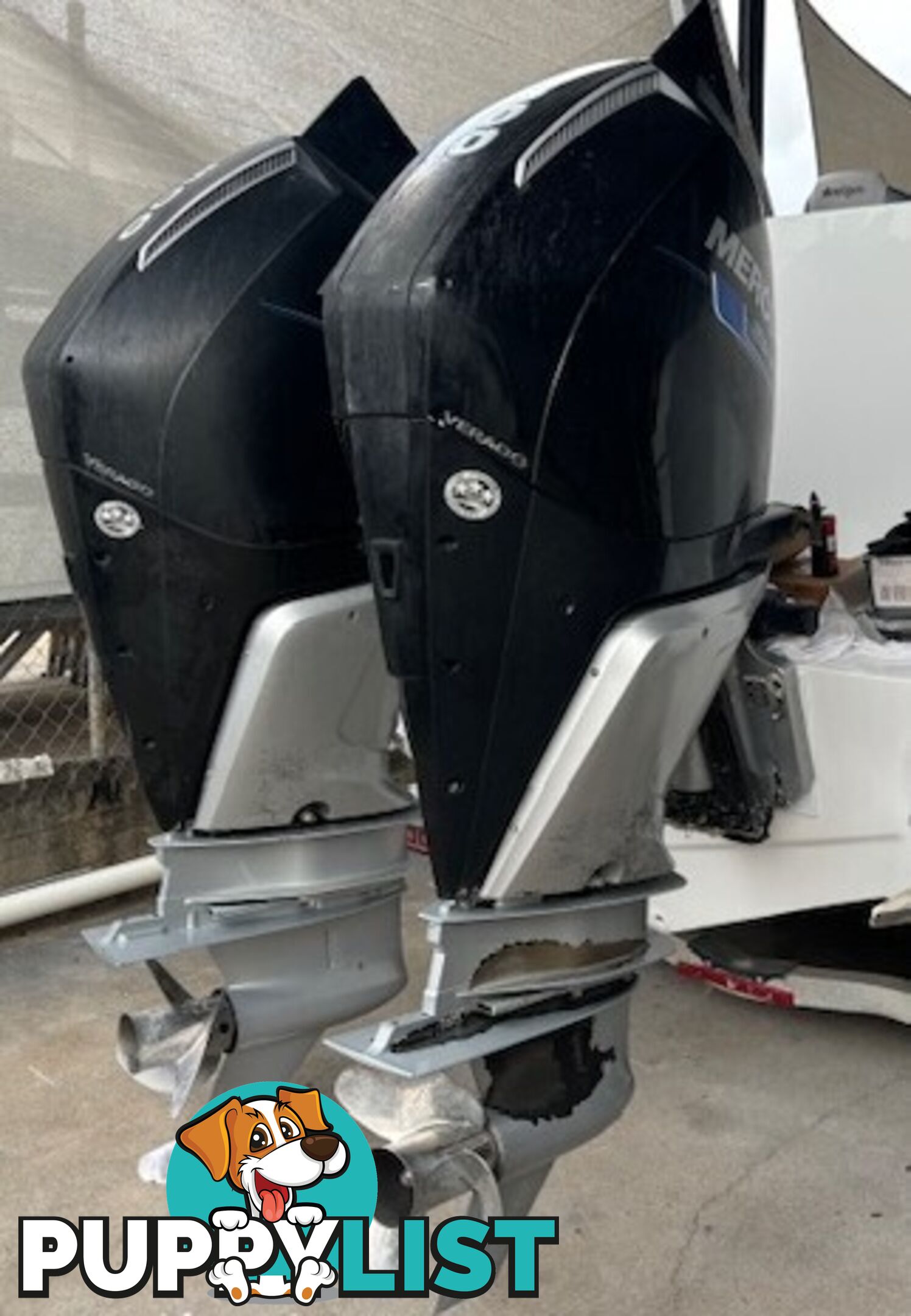 2 x 300 HP V8 Mercury AMS Verado Outboards 2020 model - ENGINES ONLY