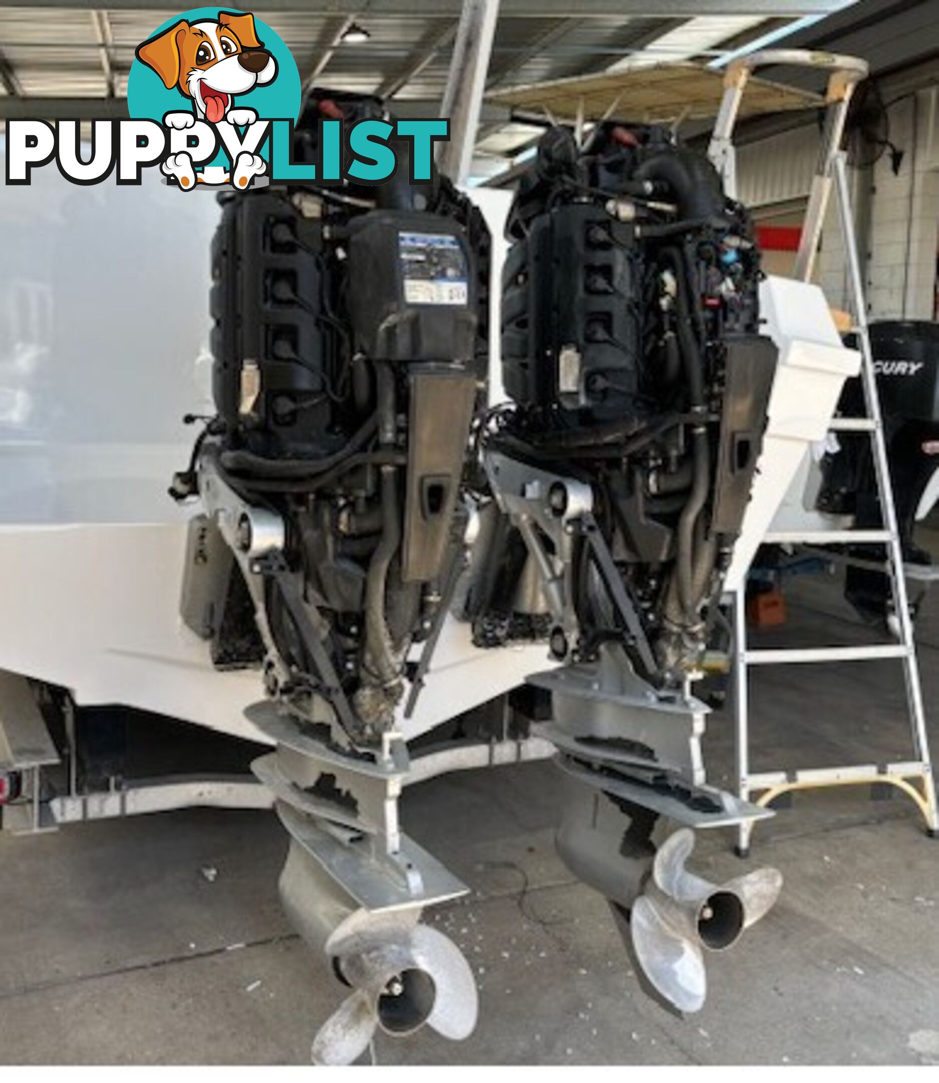 2 x 300 HP V8 Mercury AMS Verado Outboards 2020 model - ENGINES ONLY