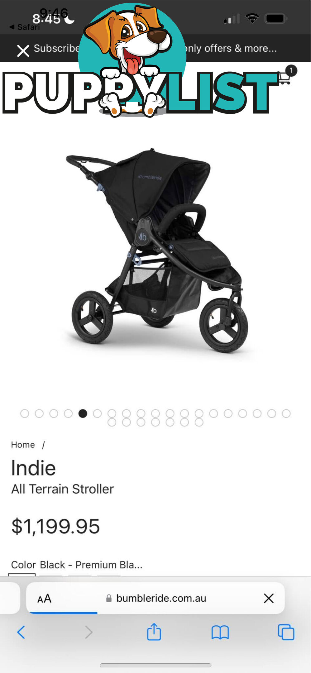 Pram/Stroller Bumbleride Indie