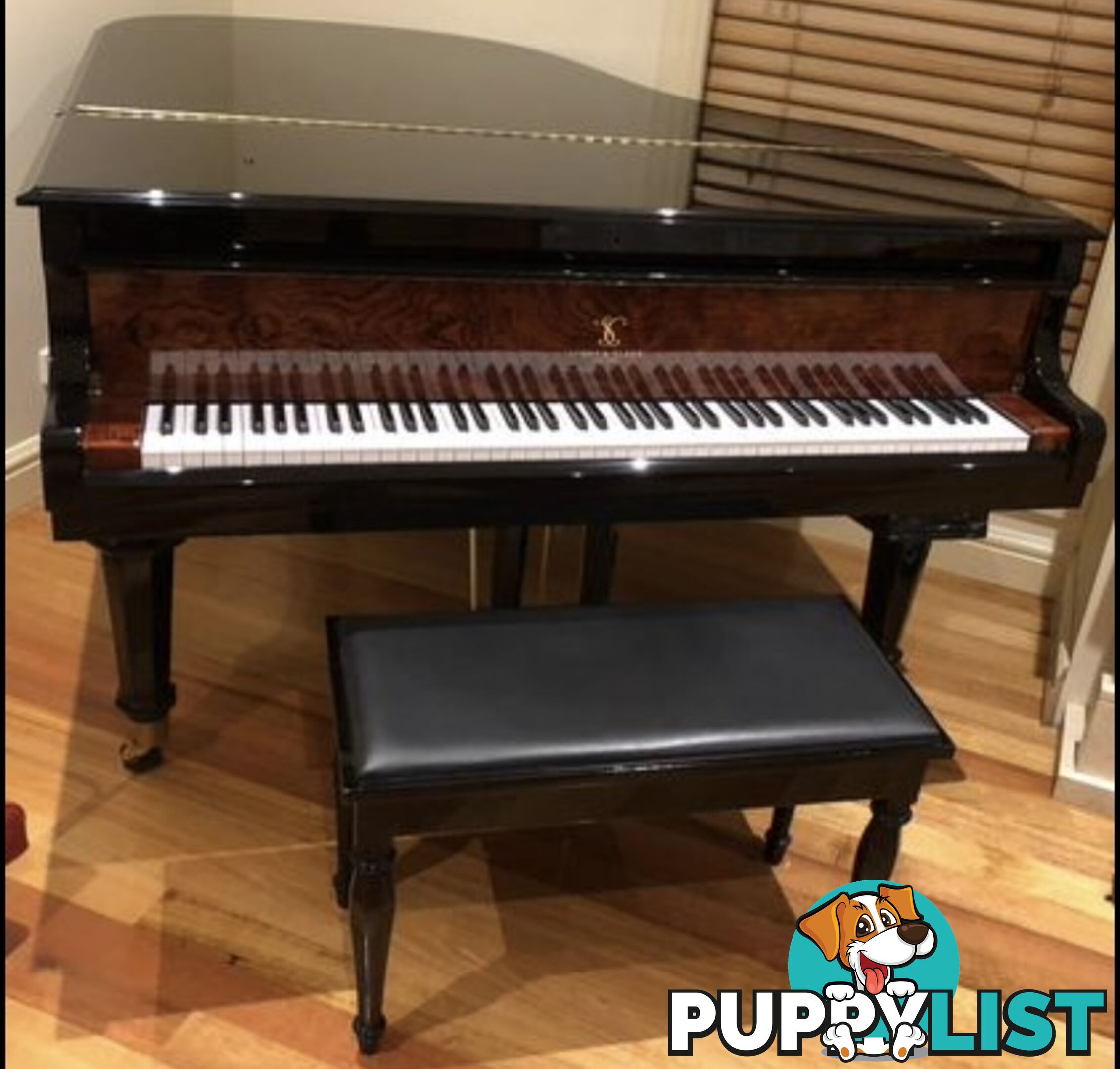 Story & Clark Baby Grand Piano (Ebony)