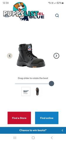 Brand New Steel Blue Work Boots