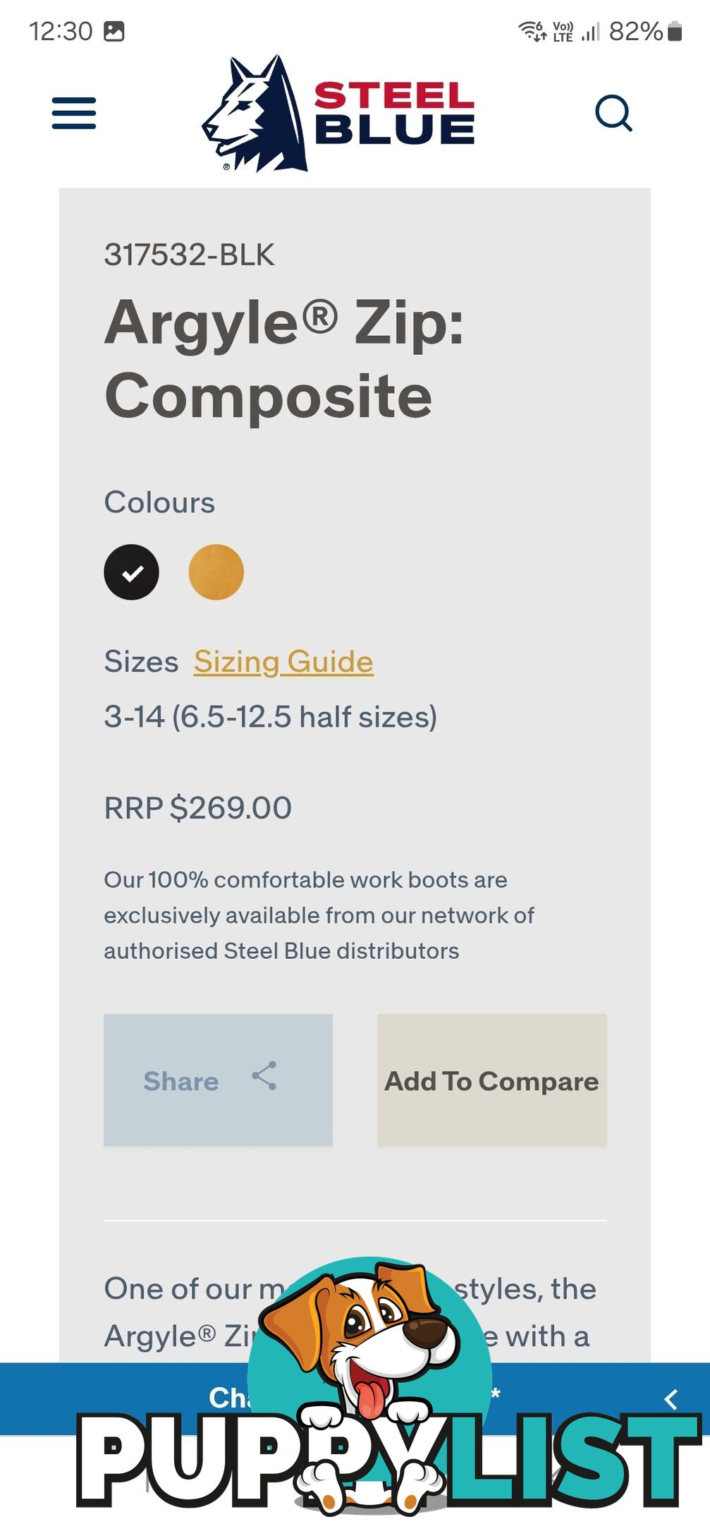 Brand New Steel Blue Work Boots