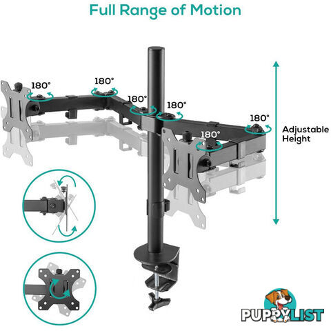 DC01K ACTIVIVA DUAL MONITOR ARM DOUBLE JOINT