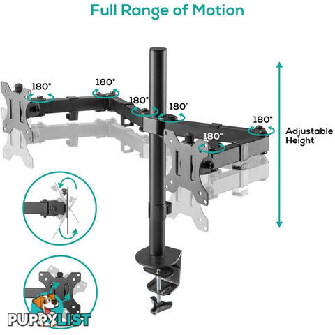 DC01K ACTIVIVA DUAL MONITOR ARM DOUBLE JOINT