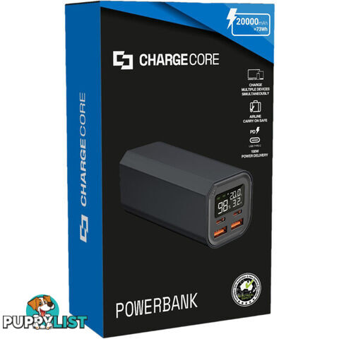 PD100W491 20000 MAH 100W PD POWER BANK CHARGECORE