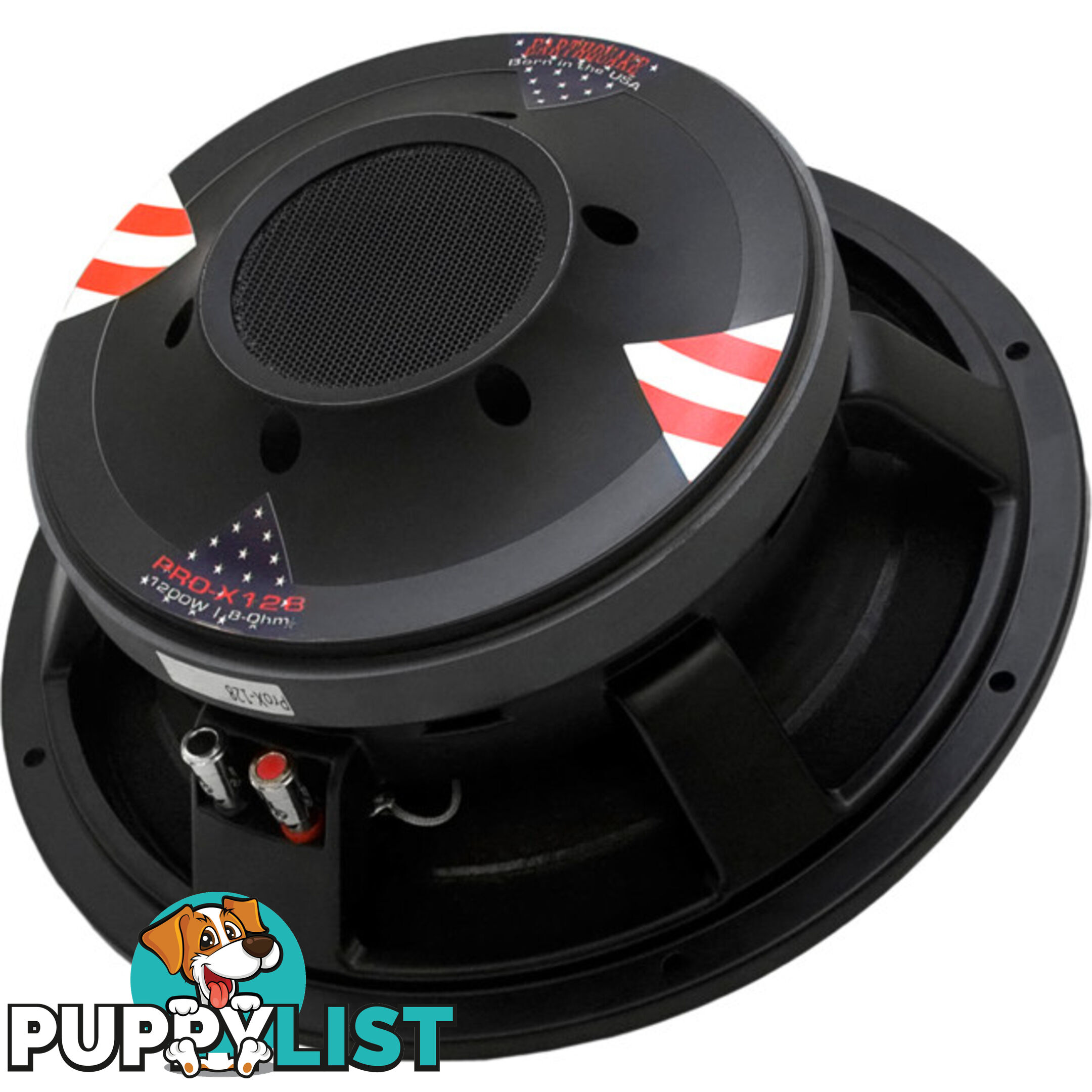 PRO-X128 12" CLOTH SURROUND SUB 4" VOICE COIL DIE CAST BASKET