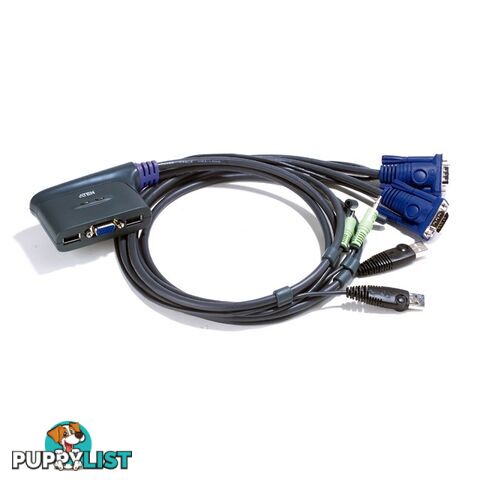 CS62US 2 PORT USB KVM SWITCH INC 90CM CABLES BUILT IN