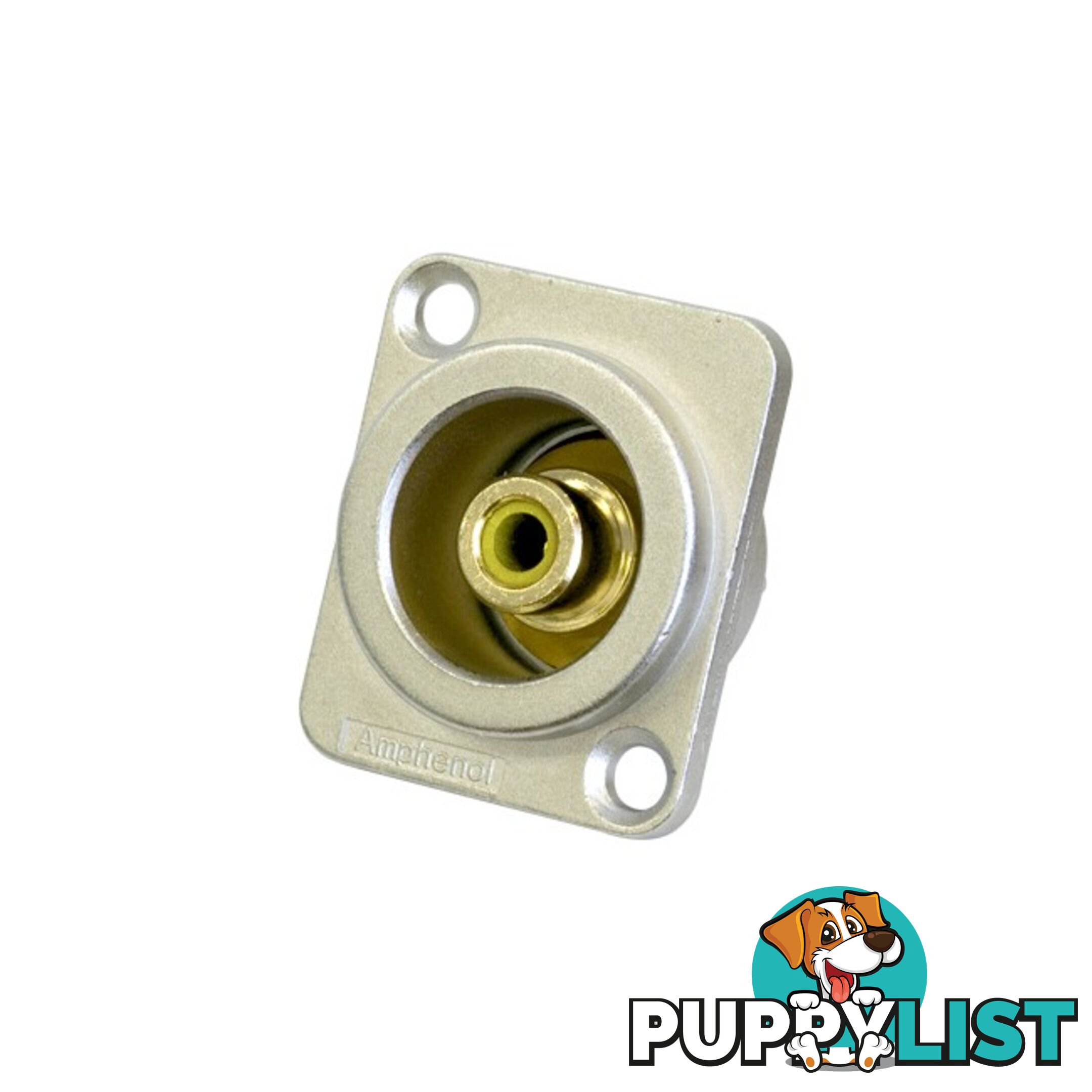 PD3208 RCA D SHELL SOCKET YELLOW AMPHENOL