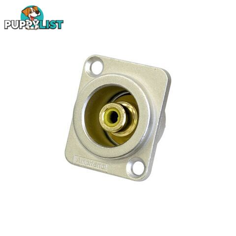 PD3208 RCA D SHELL SOCKET YELLOW AMPHENOL