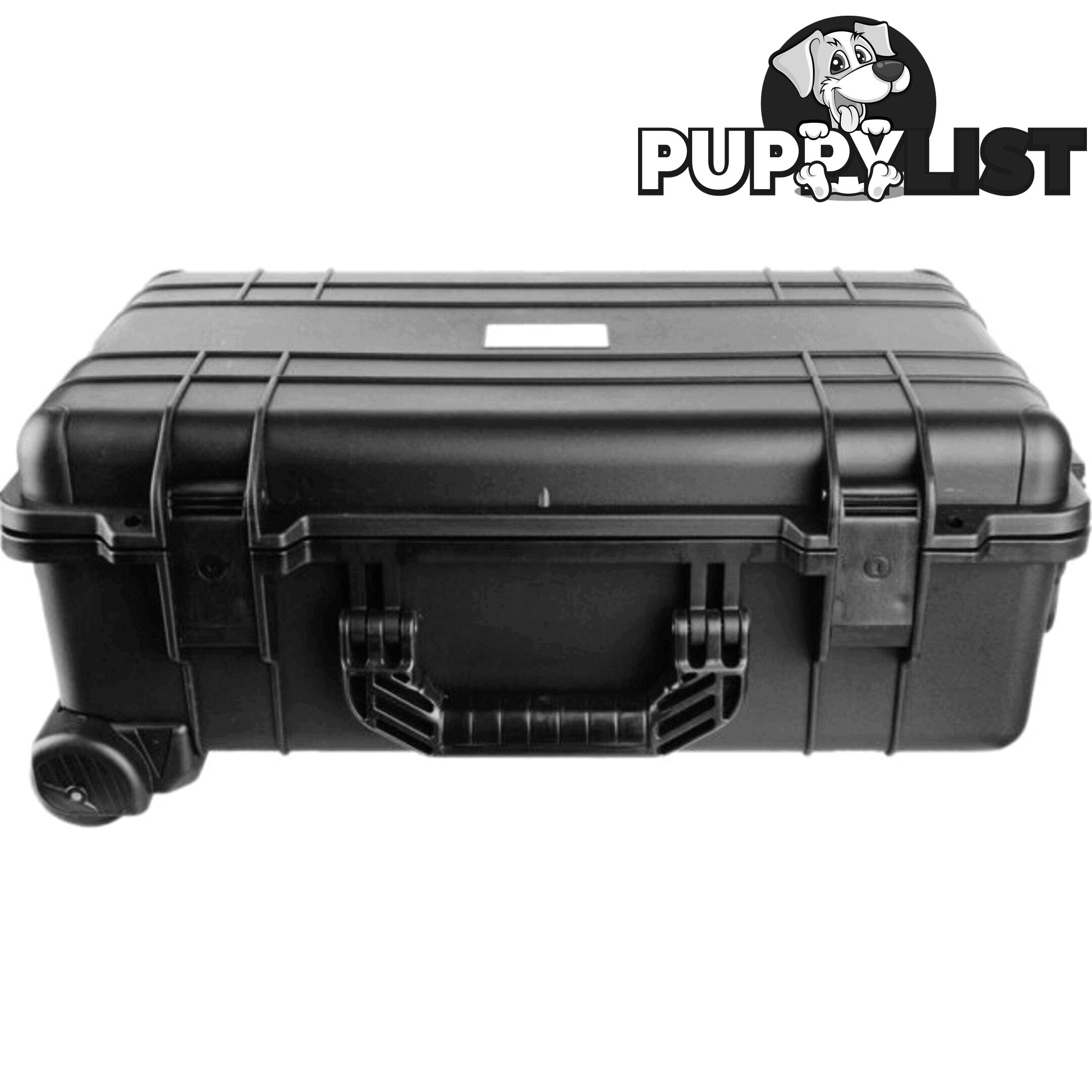 GS022 530X 355X 225 PROTECTIVE BLACK TROLLY CASE WITH FOAM GEARSAFE