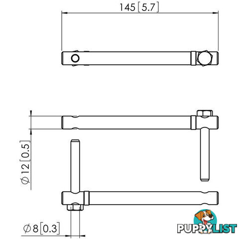 PUA9503 POLE COUPLER MAX 2 X 3M POLES CONNECT IT SERIES