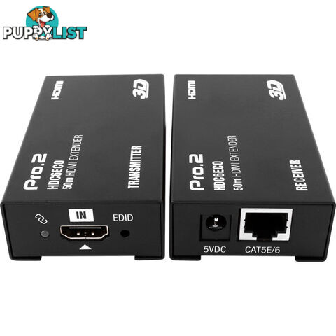 HDC6ECO HDMI OVER SINGLE CAT6 EXTENDER FTP CAT5E CAT6 UPTO 50M