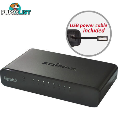 ES5800G 8 PORT GIGA DESKTOP SWITCH OPTIONAL USB POWER