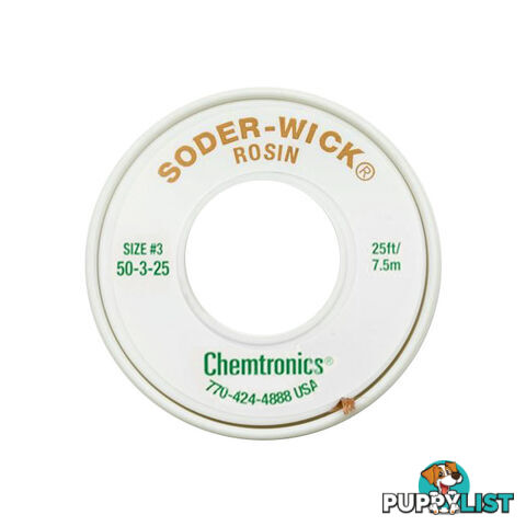 50-3-25 2MM X 7.5M SODER WICK GREEN DESOLDERING BRAID #3