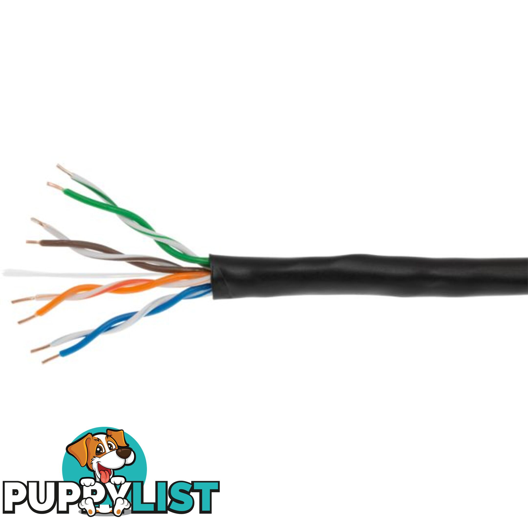 UNA4PRX7BLK-1MT CAT5E UNAPPROVED CCA UTP-1M SOLID CORE (305MT) - PER METRE