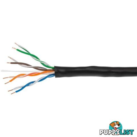 UNA4PRX7BLK-1MT CAT5E UNAPPROVED CCA UTP-1M SOLID CORE (305MT) - PER METRE