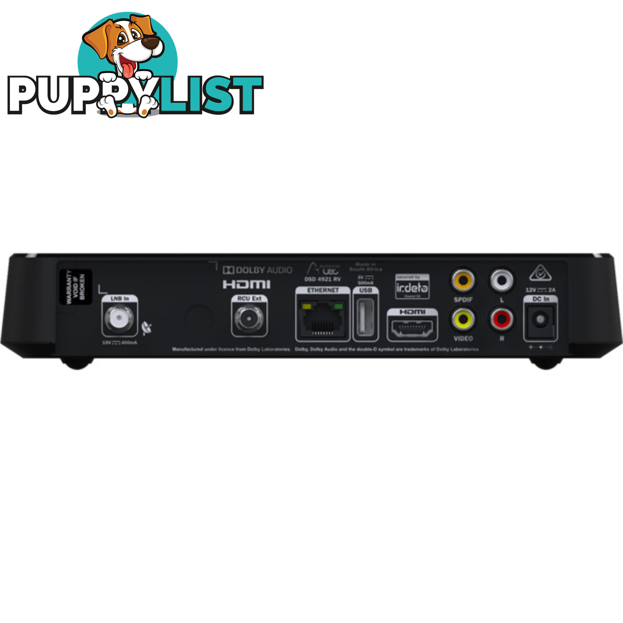 DSD4921RVPVR DUAL TUNER VAST PVR - 500GB HD 12V - VAST UEC